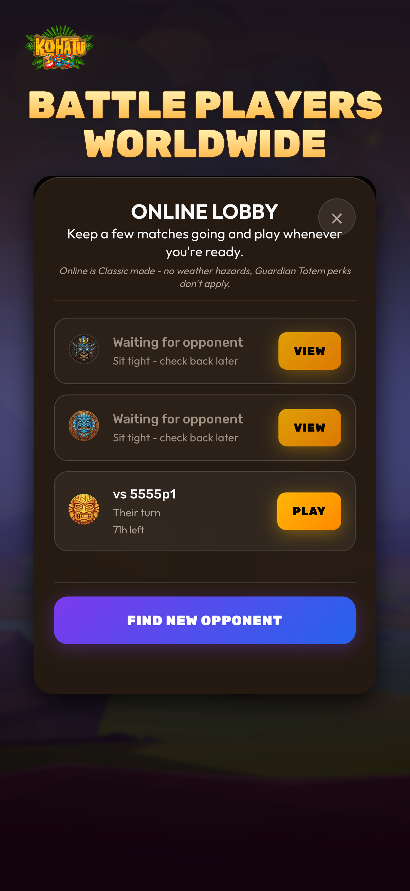 Online multiplayer lobby